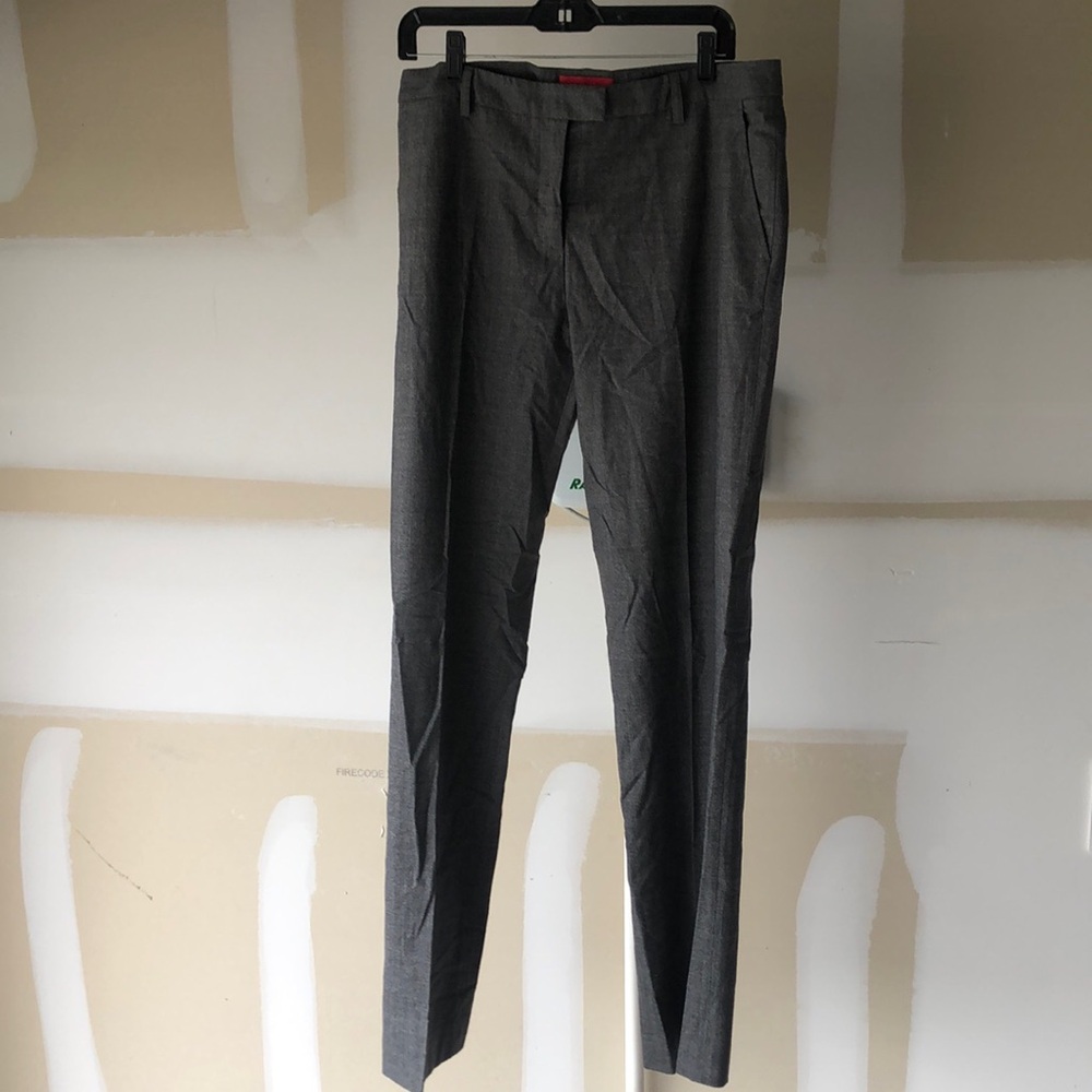 Gray Tailored Pantsuit with Classic Straight Leg